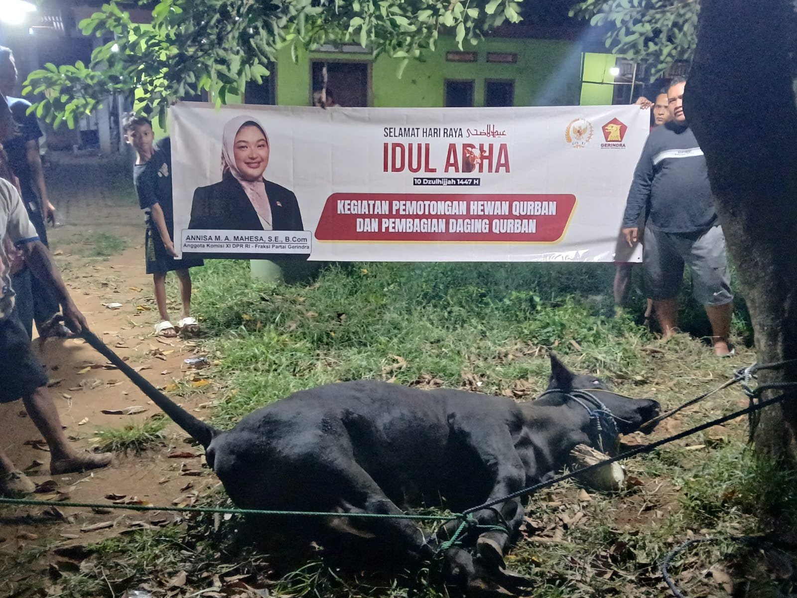 Sebar Berkah Iduladha, Annisa Mahesa Salurkan 63 Hewan Qurban